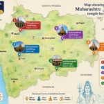Map showing all five Maharashtra Jyotirlinga temple locations